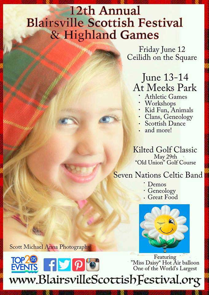 Blairsville Scottish Festival poster